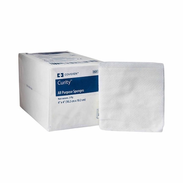 Curity Nonwoven Sponge 4 X 4 Inch, NonSterile 3-Ply Square, 200PK 9134 - main